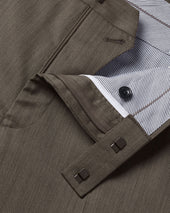 Ultimate Performance Herringbone Suit Pants Mocha