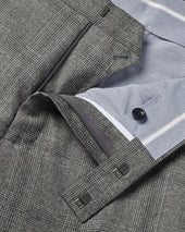 Ultimate Performance Check Suit Pants Gray