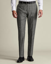 Ultimate Performance Check Suit Pants - Grey
