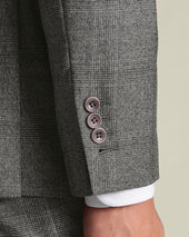 Double Breasted Ultimate Performance Check Suit Gray