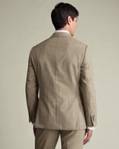Double Breasted Ultimate Performance Herringbone Suit Jacket