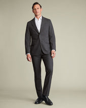 Ultimate Performance Prince Of Wales Suit Jacket Grey