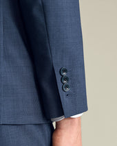 Ultimate Performance Prince Of Wales Suit Jacket Ink Blue