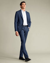 Ultimate Performance Prince Of Wales Suit Pants Ink Blue