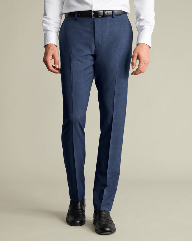 Ultimate Performance Prince of Wales Suit Pants – Ink Blue