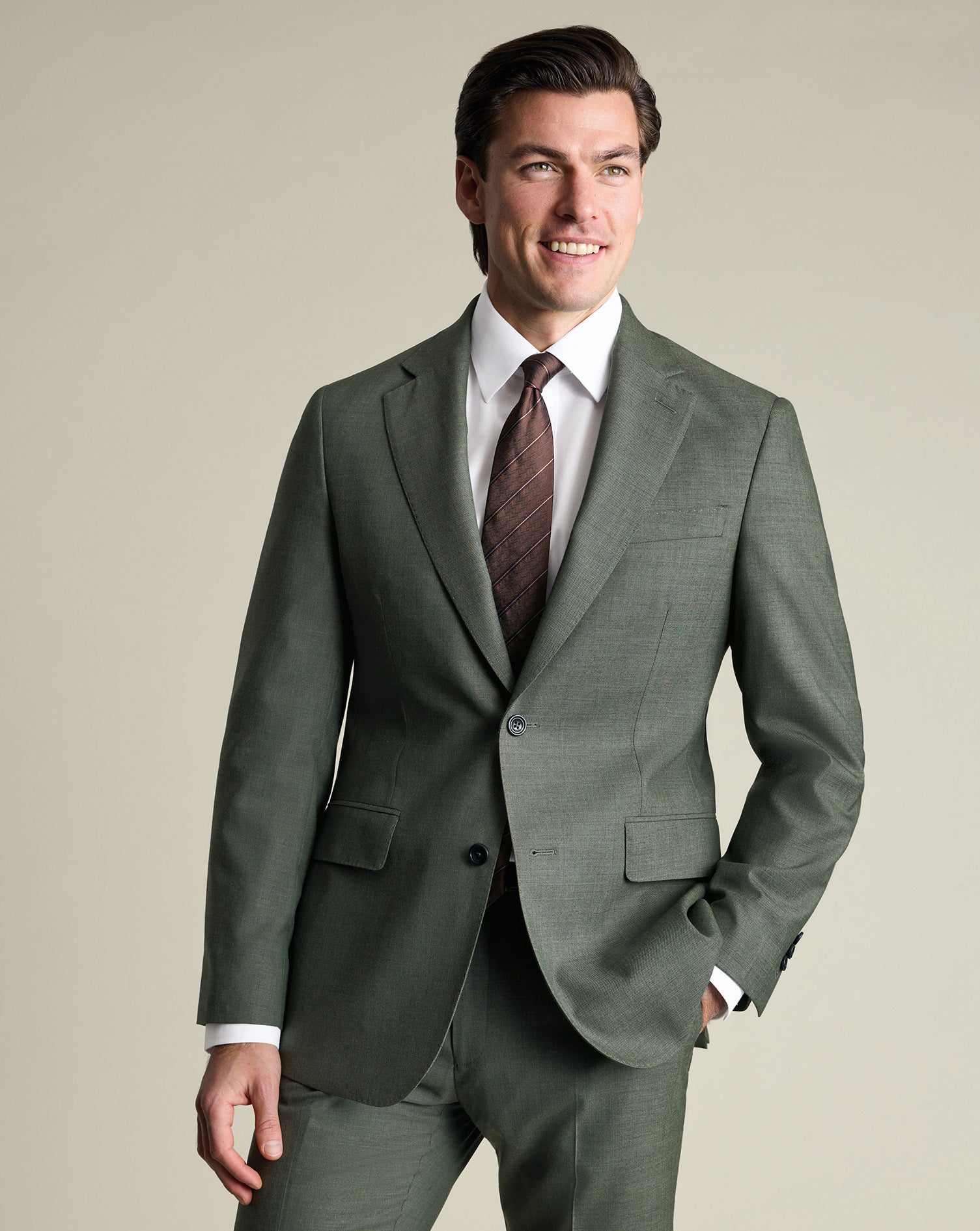 Ultimate Performance Sharkskin Suit Jacket Green