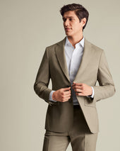 Ultimate Performance Sharkskin Suit Jacket – Taupe