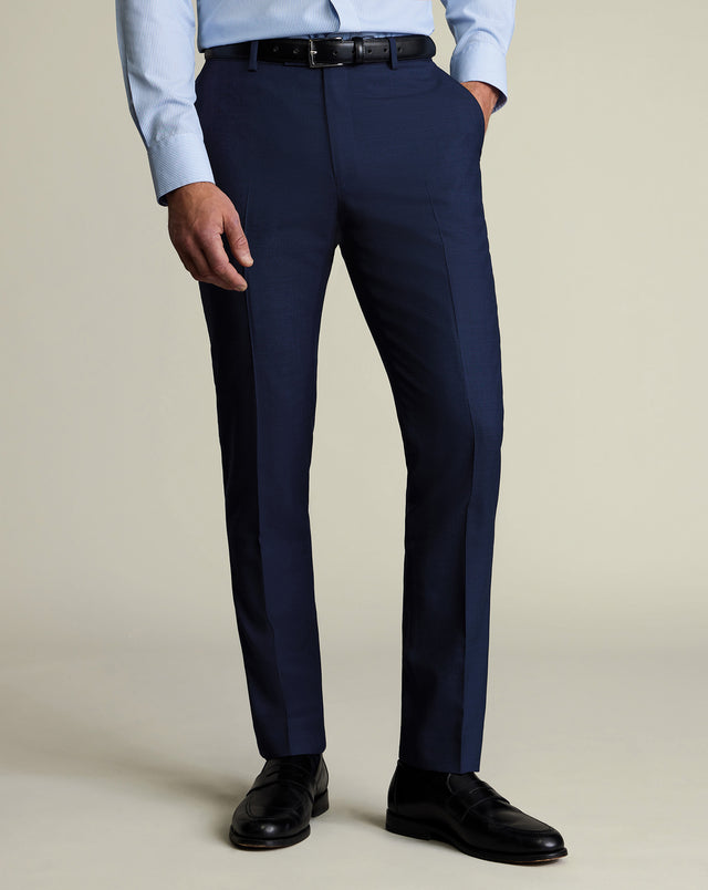 Ultimate Performance Sharkskin Suit Pants – Indigo Blue