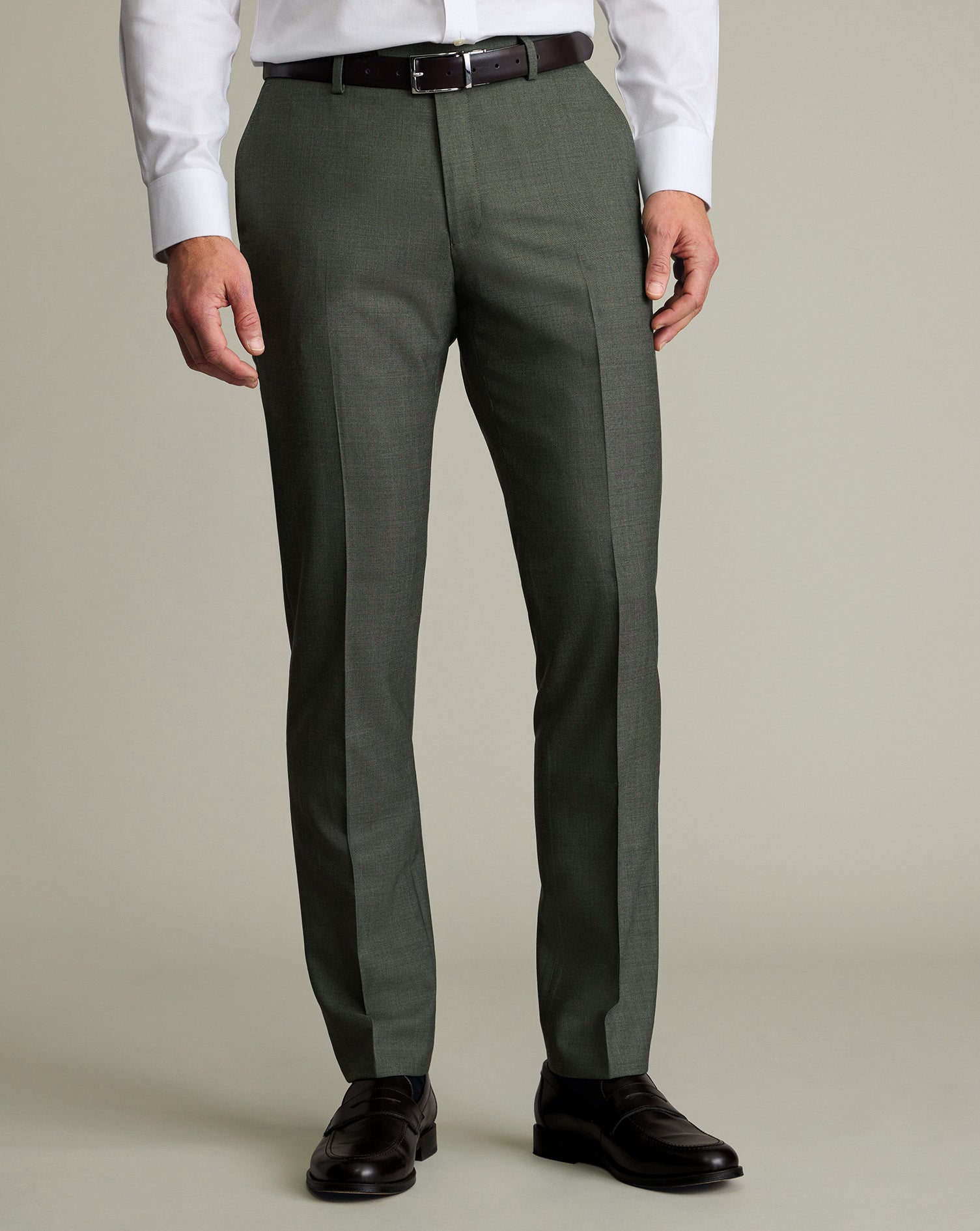 Ultimate Performance Sharkskin Suit Pants Green
