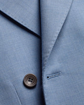 Double Breasted Ultimate Performance Sharkskin Suit Jacket Light