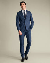 Ultimate Performance Prince of Wales Suit - Ink Blue