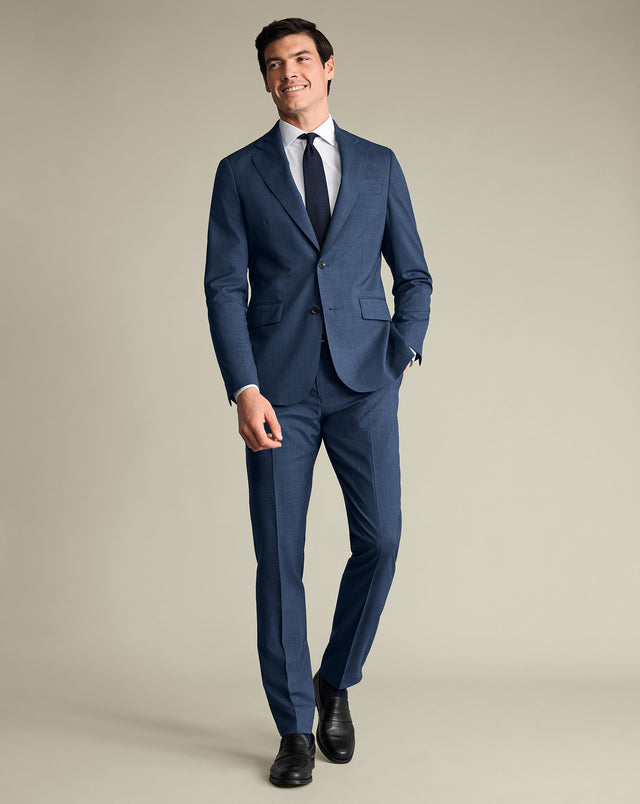 Ultimate Performance Prince of Wales Suit - Ink Blue