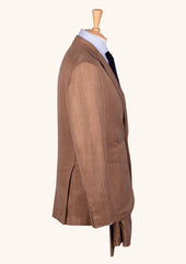 Light Brown Wool Single Breasted Suit