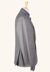 Grey Wool Single Breasted Suit