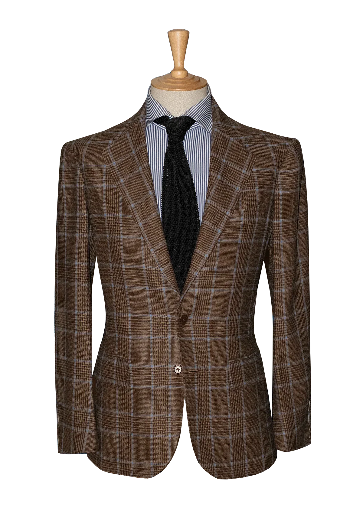 Unstructured Jacket With Blue Check