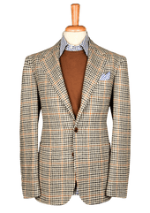 Rust & Mustard Pied-de-Poule Unstructured Jacket