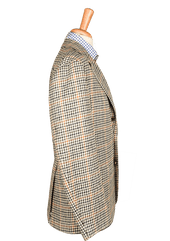 Mustard Pied De Poule Unstructured Jacket
