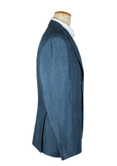 Herringbone Linen Unstructured Jacket