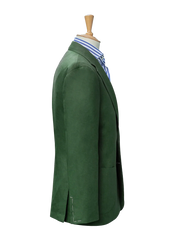 Green Linen Unstructured Jacket