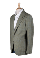 Green Wool Unstructured Jacket