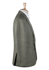 Green Wool Unstructured Jacket