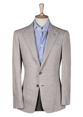 Beige Unstructured Cotton-Linen Jacket