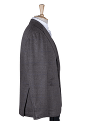 Cashmere Jacket With Blue Pattern