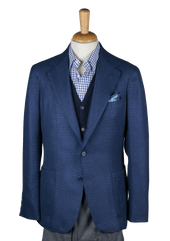 Azure Cashmere Unstructured Jacket