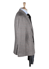 Checked Ustructured Jacket With Stripe