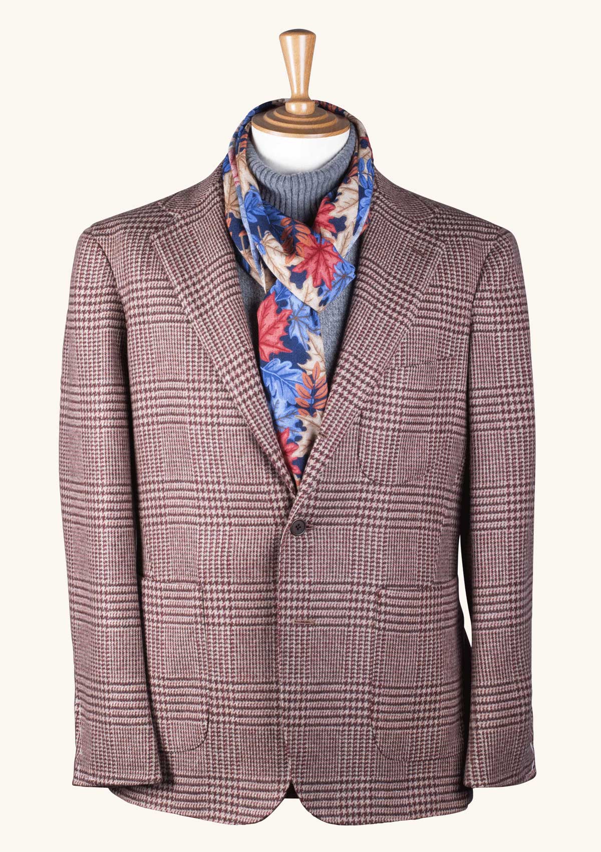 Checked Unstructured Jacket