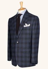 Brown Checked Cashmere Blend Jacket