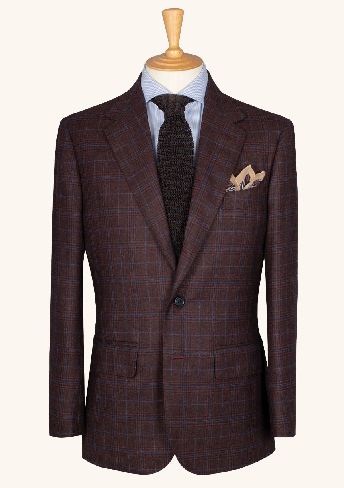 Checked Cashmere Blend Jacket