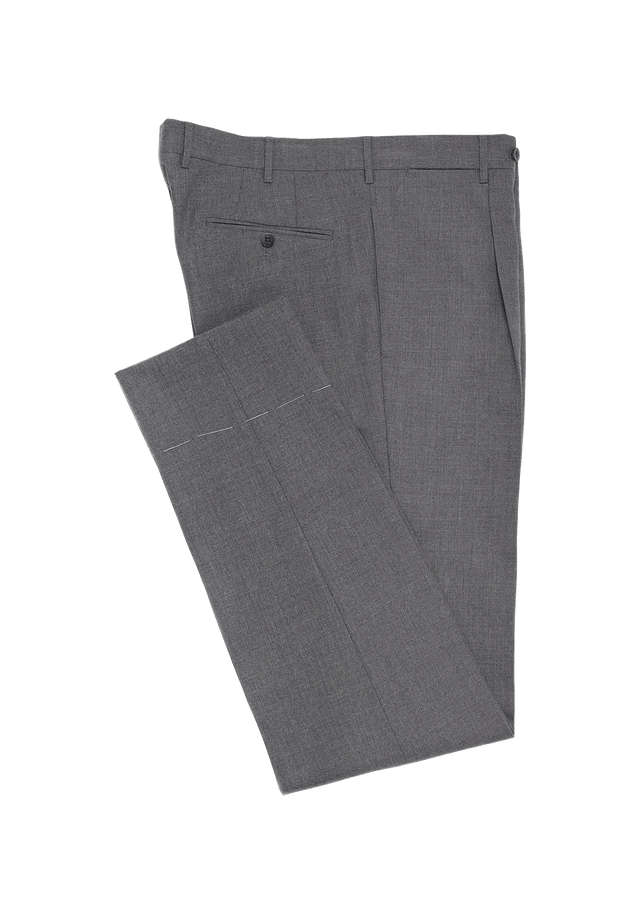 Grey Wool Crispaire Men's Trousers