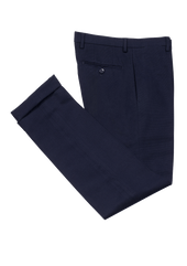 Blue Fustagno Cotton Trousers