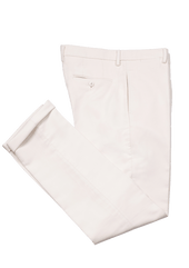 Cream Fustagno Cotton Trousers