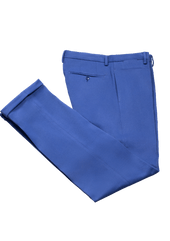 Azure Fustagno Cotton Twill Trousers