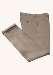 Taupe Fustagno Cotton Twill Trousers