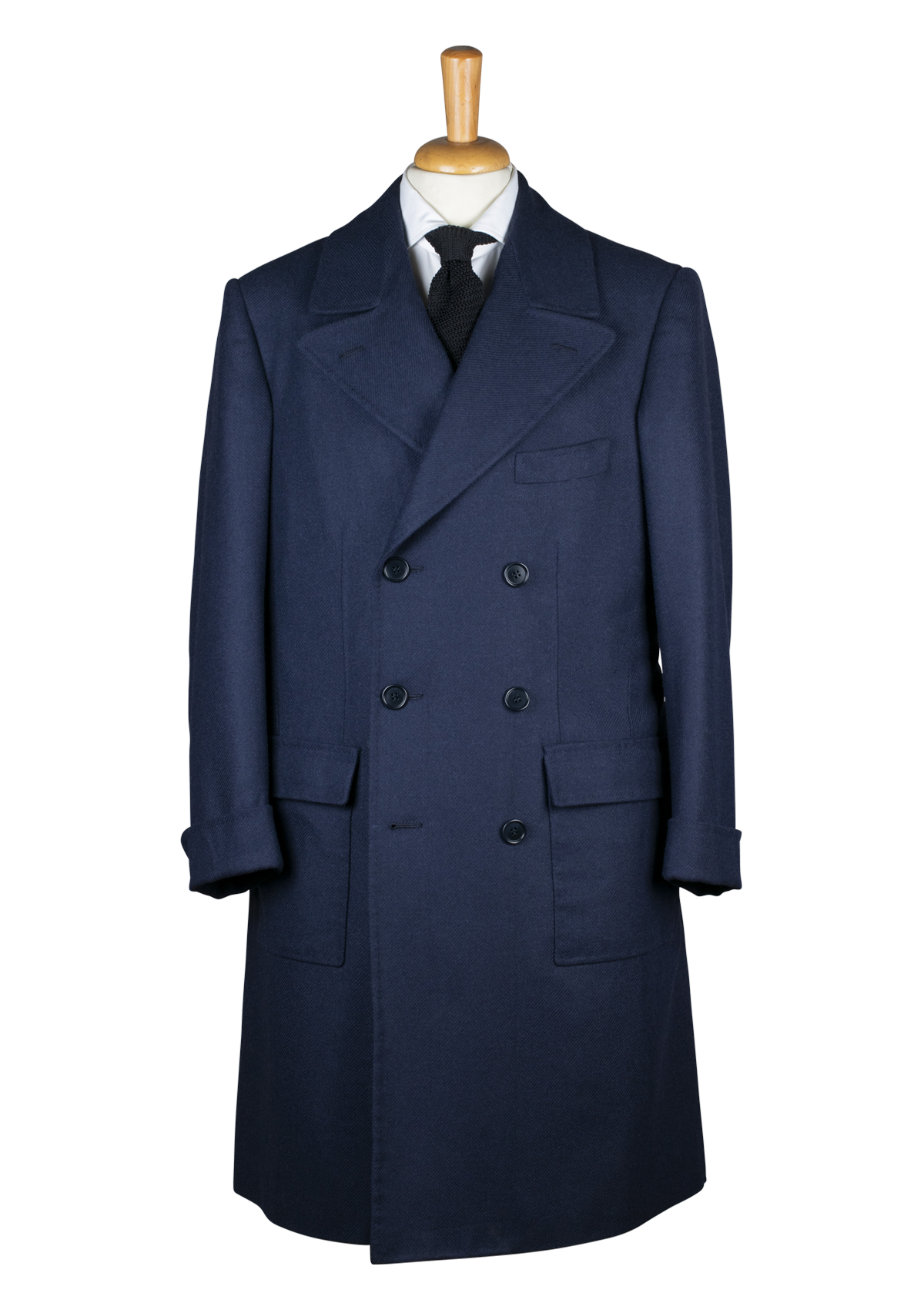 Blue Wool Overcoat
