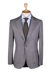 Taupe Checked Overshirt Jacket