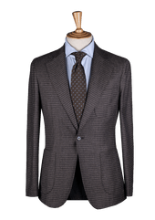 Brown Checked Overshirt Jacket
