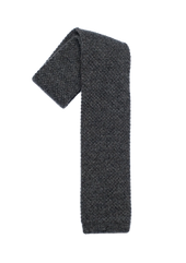 Anthracite Grey Wool Maglia Tie