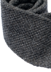 Anthracite Grey Wool Maglia Tie