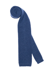 Dark Azure Wool Maglia Tie