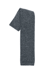 Grey Melange Wool Maglia Tie, Pattern 10