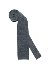 Grey Melange Wool Maglia Tie Pattern 10