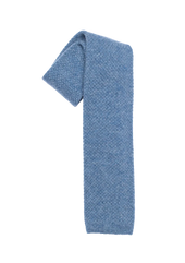 Sky Blue Melange Wool Maglia Tie