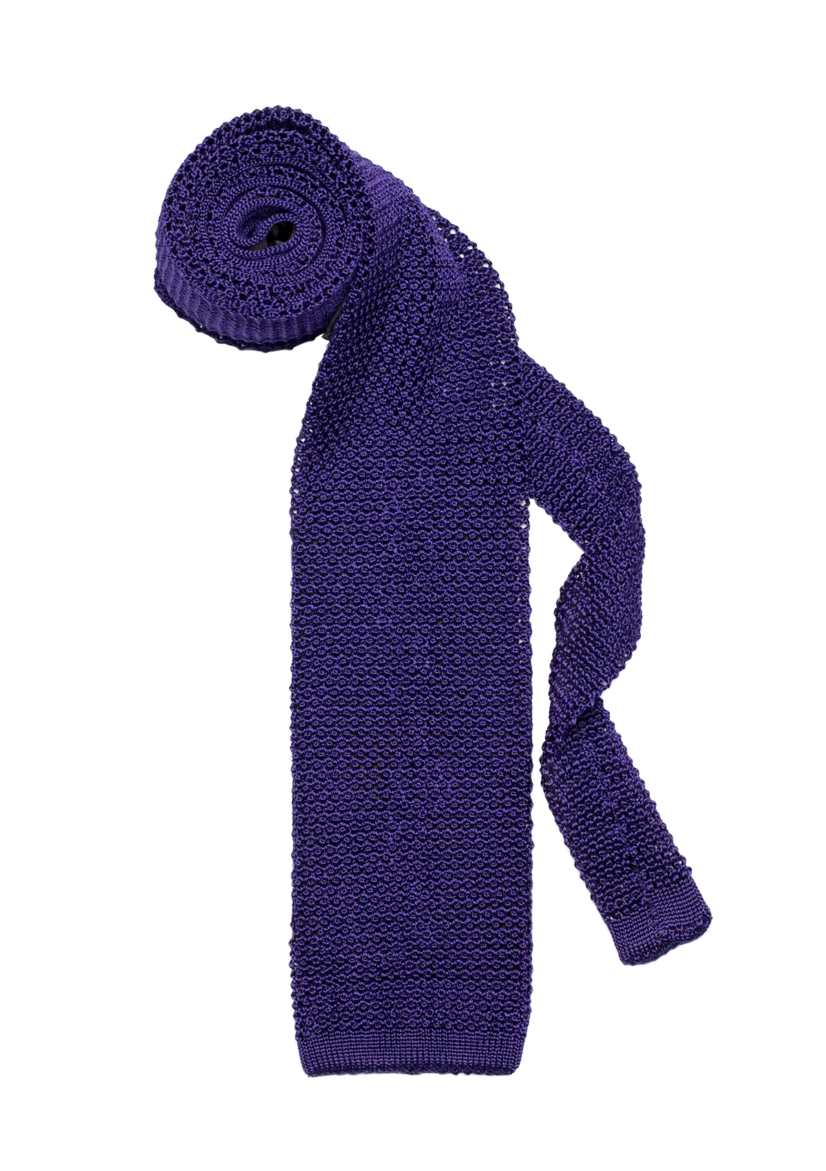 Purple Silk Maglia Tie