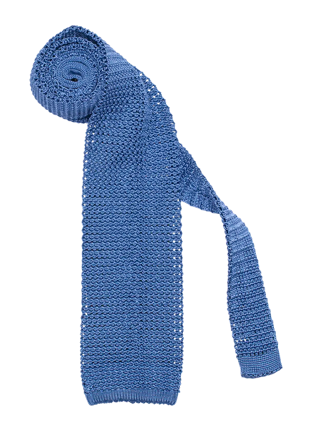 Azure Silk Maglia Tie