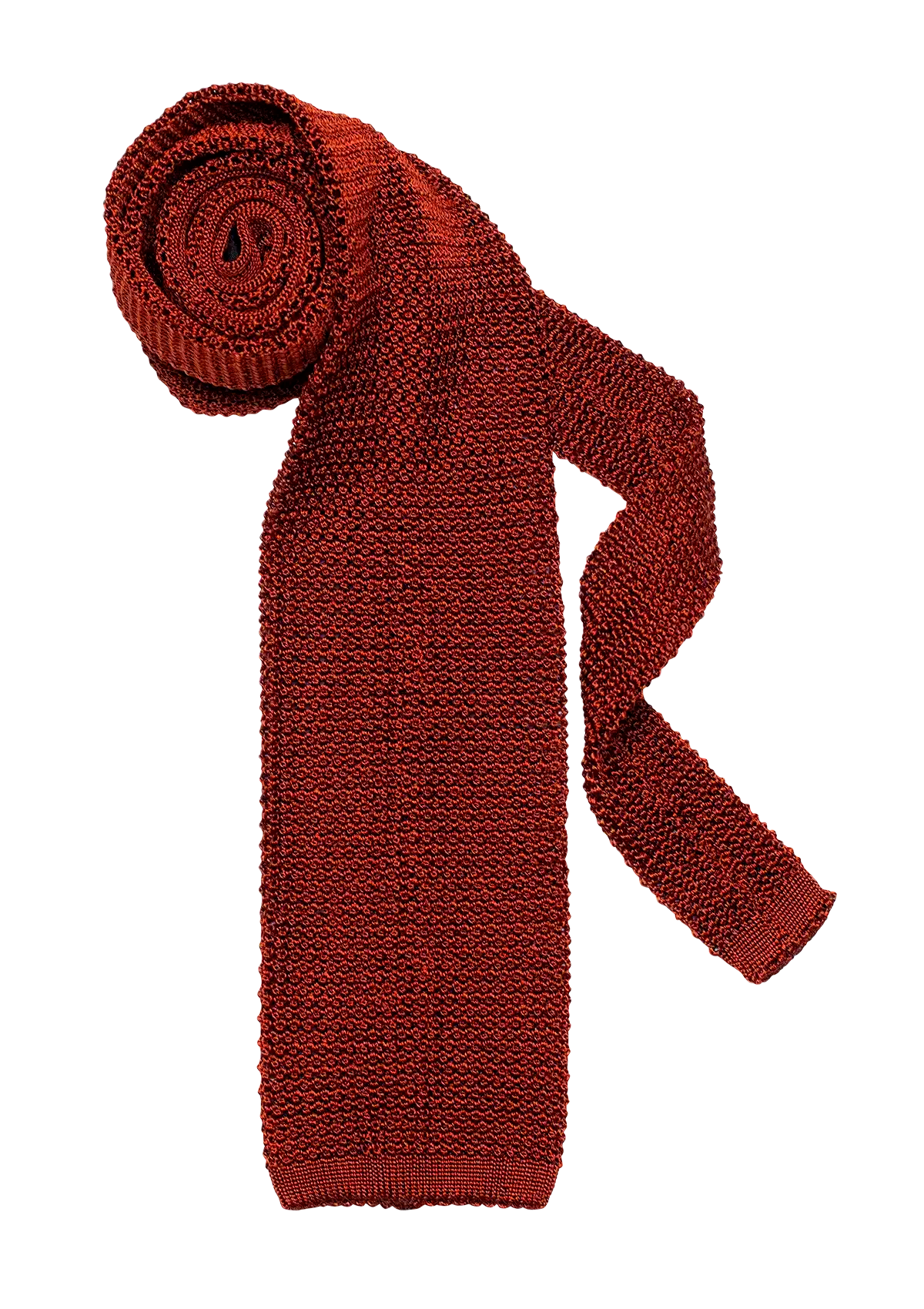 Rusty Red Silk Sweater Tie