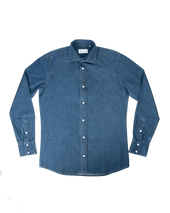 Dark Wash Cotton Denim Shirt